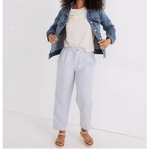 Linen-Blend Track Trousers